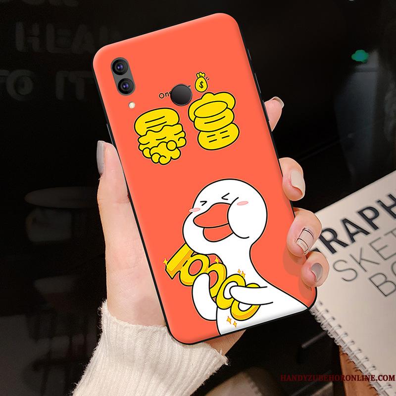 Redmi Note 7 Etui Ny Smuk Silikone Rød Cartoon Blød Anti-fald