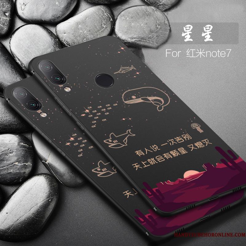 Redmi Note 7 Kreativ Trend Anti-fald Nubuck Telefon Etui Af Personlighed Tynd