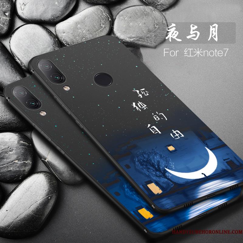 Redmi Note 7 Kreativ Trend Anti-fald Nubuck Telefon Etui Af Personlighed Tynd