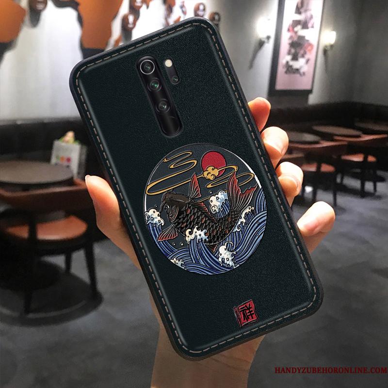 Redmi Note 8 Pro Alt Inklusive Telefon Etui Læder Kreativ Kinesisk Stil Anti-fald Traner