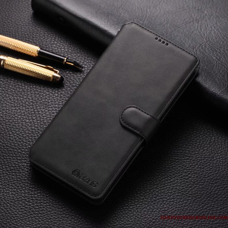 Redmi Note 8 Pro Clamshell Lille Sektion Etui Beskyttelse Rød Lædertaske Telefon