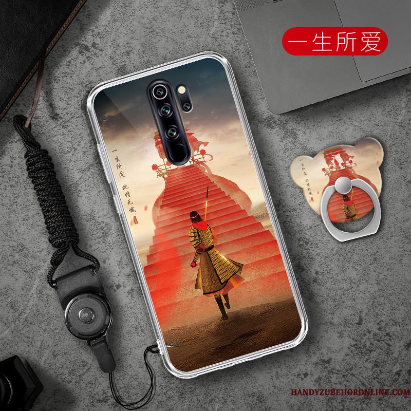 Redmi Note 8 Pro Telefon Etui Trend Blød Rød Hjerte Anti-fald