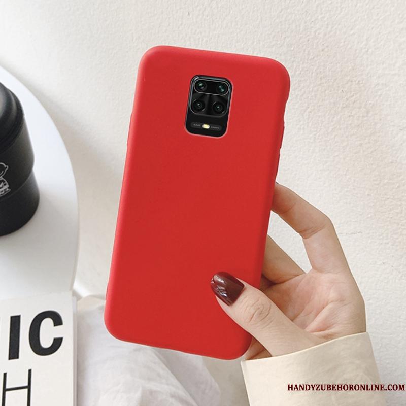 Redmi Note 9 Pro Etui Blå Rød Silikone Simple Let Tynd Beskyttelse Mønster