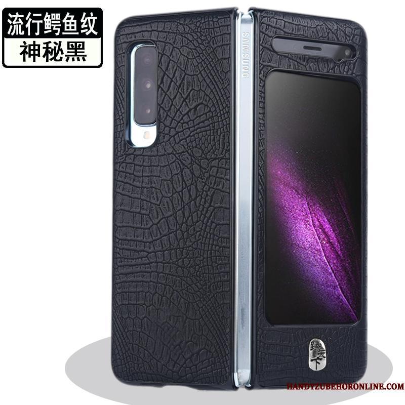 Samsung Fold Etui Cover Guld Anti-fald Nubuck Mobiltelefon Fold Beskyttelse