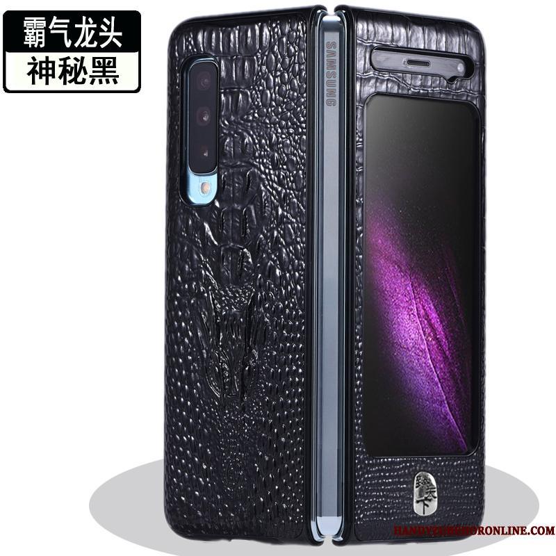 Samsung Fold Etui Cover Guld Anti-fald Nubuck Mobiltelefon Fold Beskyttelse