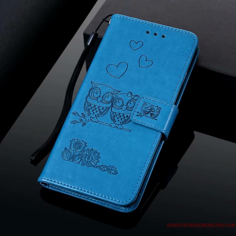 Samsung Galaxy A20e Cover Telefon Etui Anti-fald Blød Clamshell Beskyttelse Blå