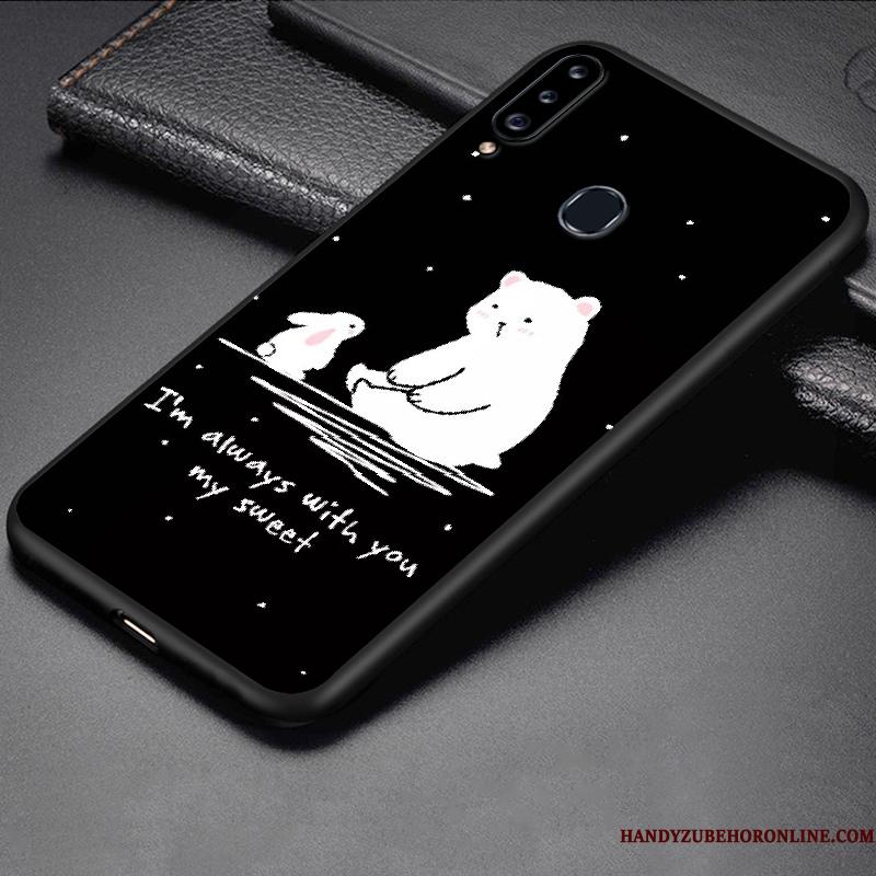 Samsung Galaxy A20s Etui Alt Inklusive Cover Stjerne Cartoon Beskyttelse Sort Nubuck