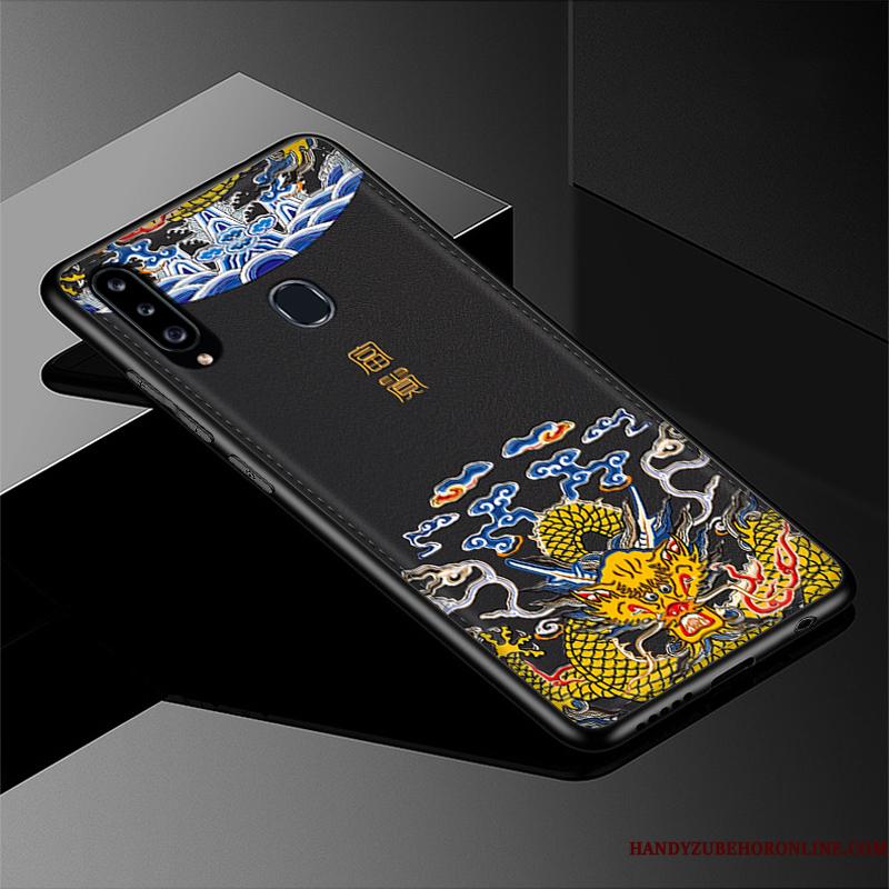 Samsung Galaxy A20s Kreativ Beskyttelse Silikone Blød Telefon Etui Læder Cartoon