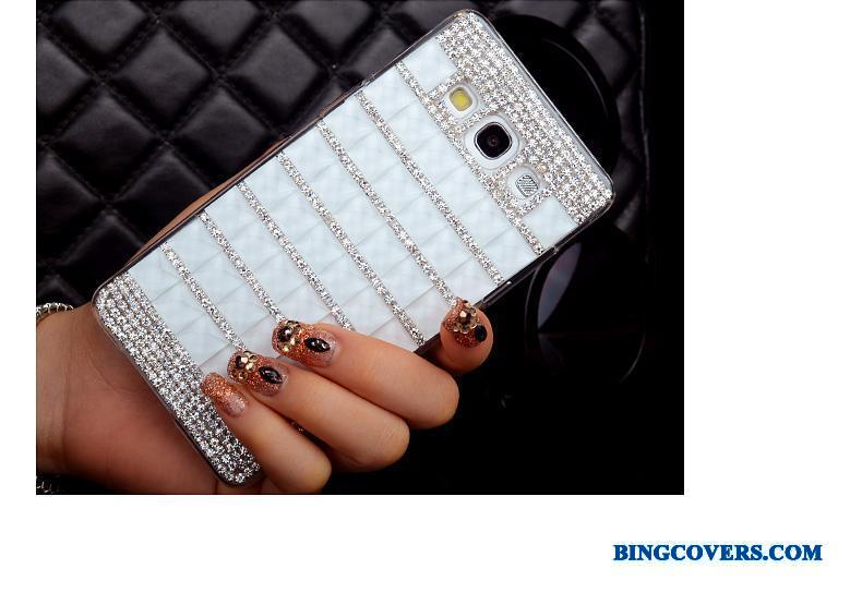 Samsung Galaxy A3 2015 Bagdæksel Beskyttelse Stjerne Etui Strass Farve Cover