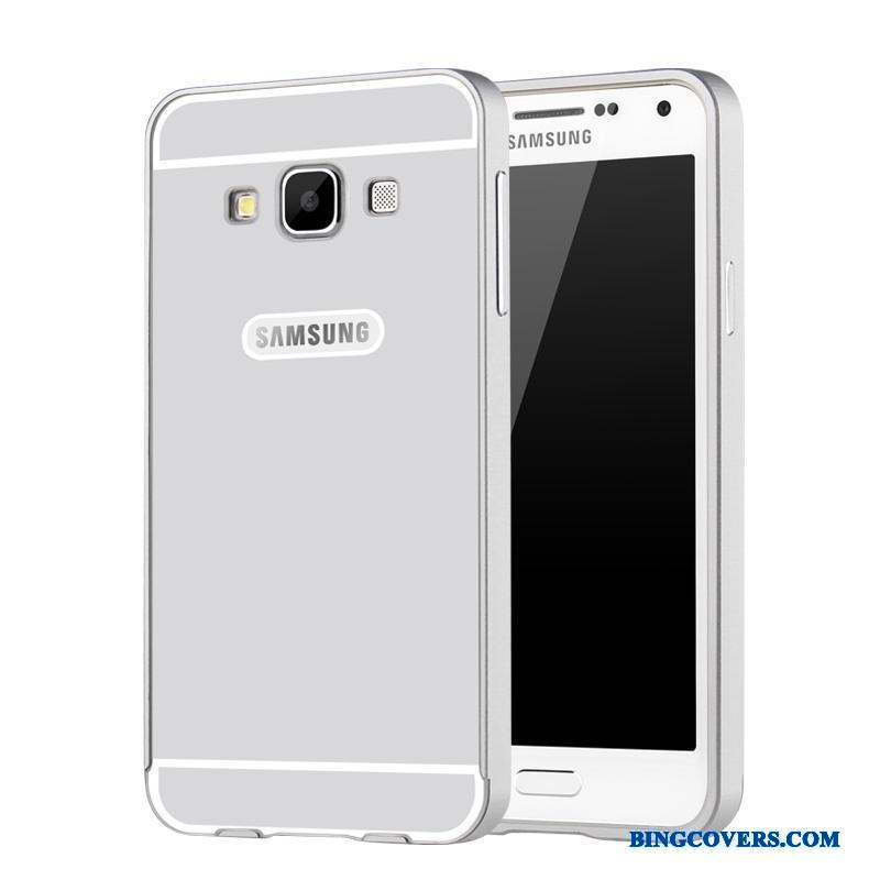 Samsung Galaxy A3 2015 Stjerne Mobiltelefon Blå Metal Beskyttelse Cover Etui