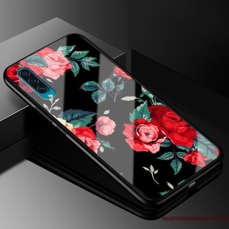 Samsung Galaxy A30s Alt Inklusive Anti-fald Telefon Etui Lilla Cover Stjerne Net Red