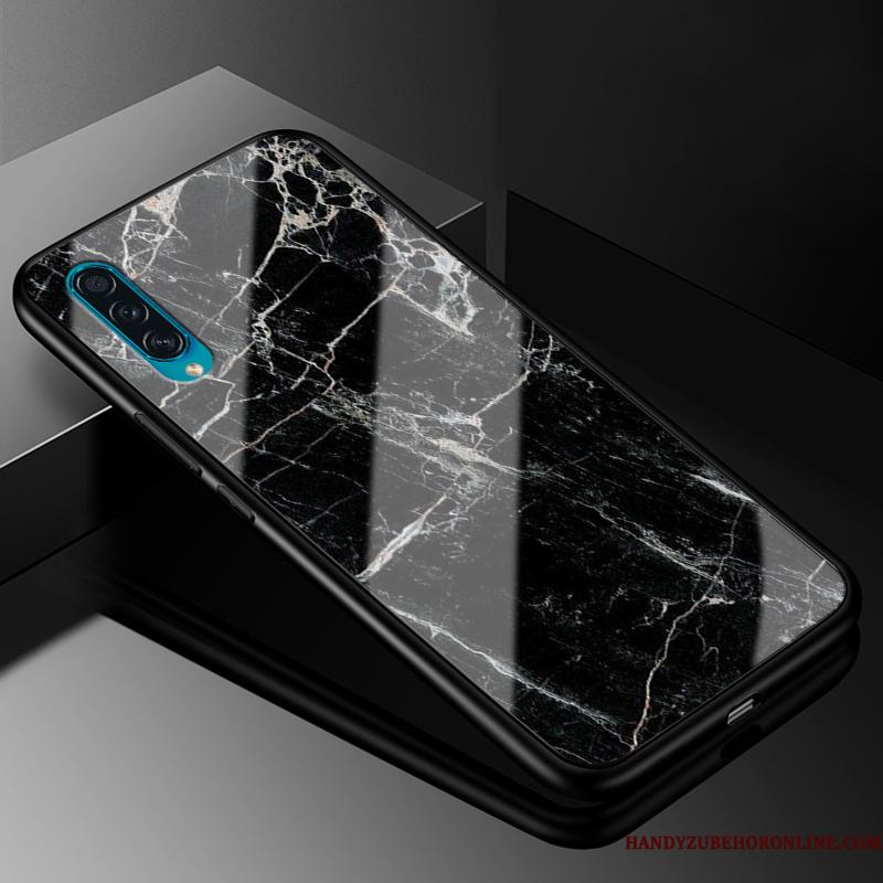 Samsung Galaxy A30s Cover Anti-fald Stjerne Telefon Etui Alt Inklusive Sort Glas
