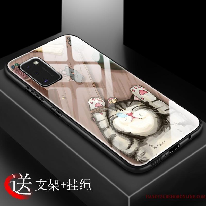 Samsung Galaxy A41 Kinesisk Stil Rød Telefon Etui Frisk Tilpas Alt Inklusive Skærmbeskyttelse