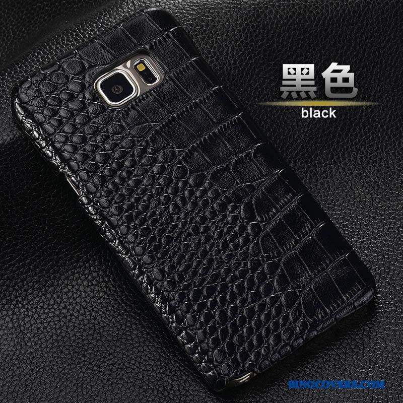 Samsung Galaxy A5 2015 Etui Bagdæksel Cover Beskyttelse Stjerne Lædertaske Mobiltelefon Ægte Læder