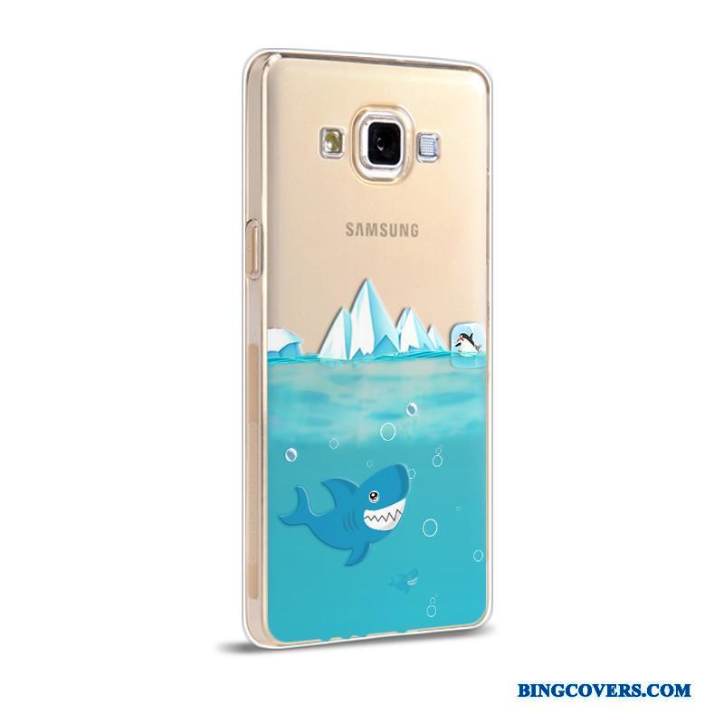 Samsung Galaxy A5 2015 Lilla Beskyttelse Silikone Cover Telefon Etui Blød Stjerne