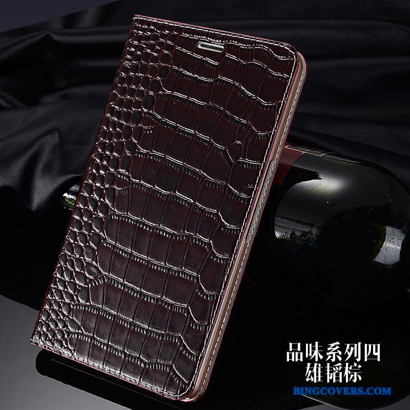 Samsung Galaxy A5 2015 Telefon Etui Folio Cover Beskyttelse Lædertaske Mobiltelefon Ægte Læder