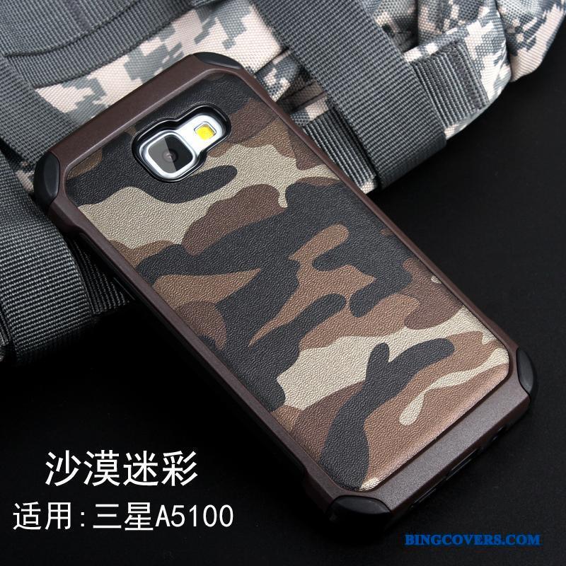 Samsung Galaxy A5 2016 Beskyttelse Etui Camouflage Anti-fald Telefon Stjerne Silikone