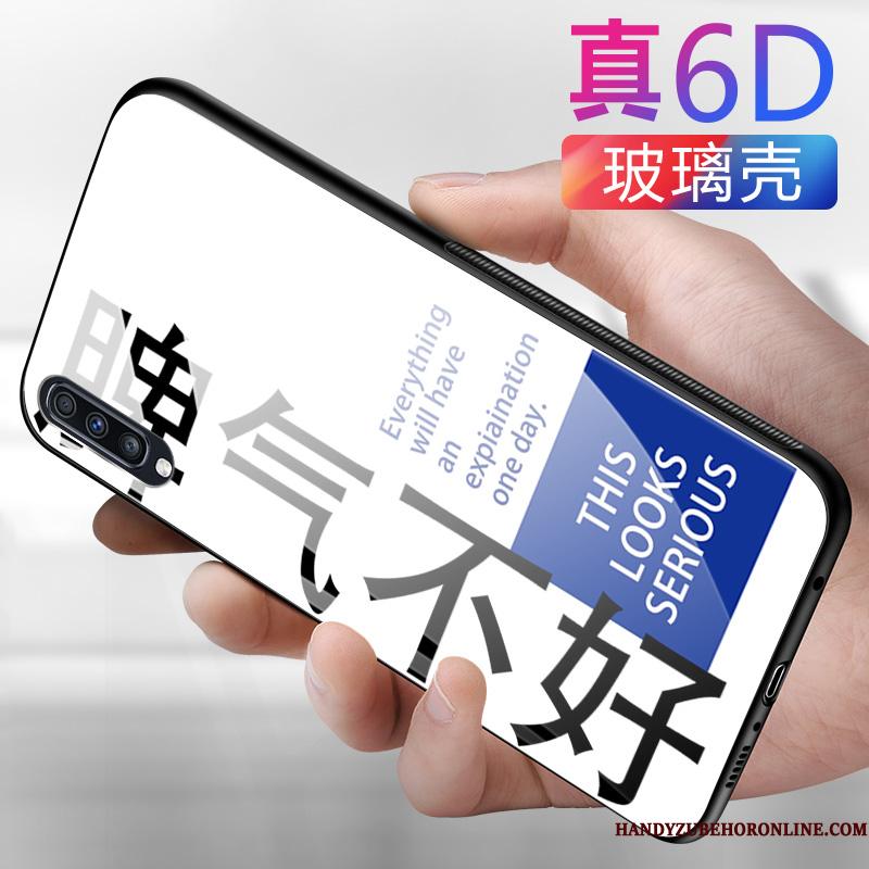 Samsung Galaxy A50 Etui Anti-fald Kreativ Glas Hård Cover Alt Inklusive Af Personlighed