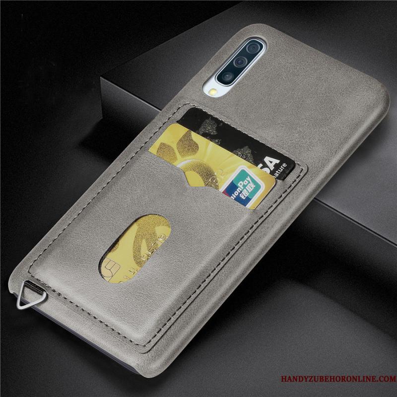 Samsung Galaxy A50s Cover Stjerne Gul Beskyttelse Telefon Etui Korttaske Simple