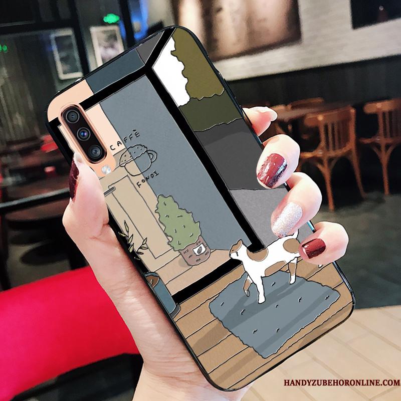 Samsung Galaxy A50s Etui Af Personlighed Stjerne Blød Kreativ Cartoon Smuk Grøn