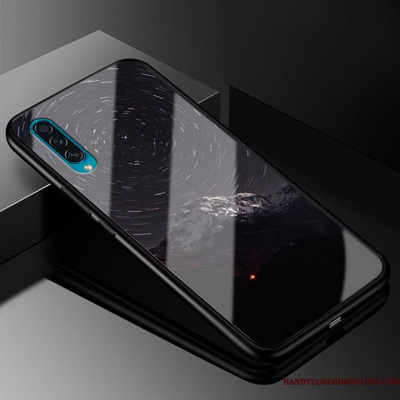 Samsung Galaxy A50s Kreativ Sort Beskyttelse Glas Alt Inklusive Telefon Etui Cover