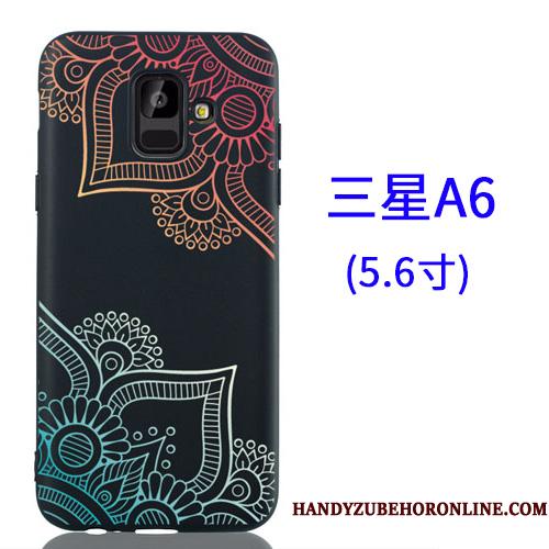 Samsung Galaxy A6 Nubuck Mobiltelefon Hængende Ornamenter Cartoon Telefon Etui Beskyttelse Cover