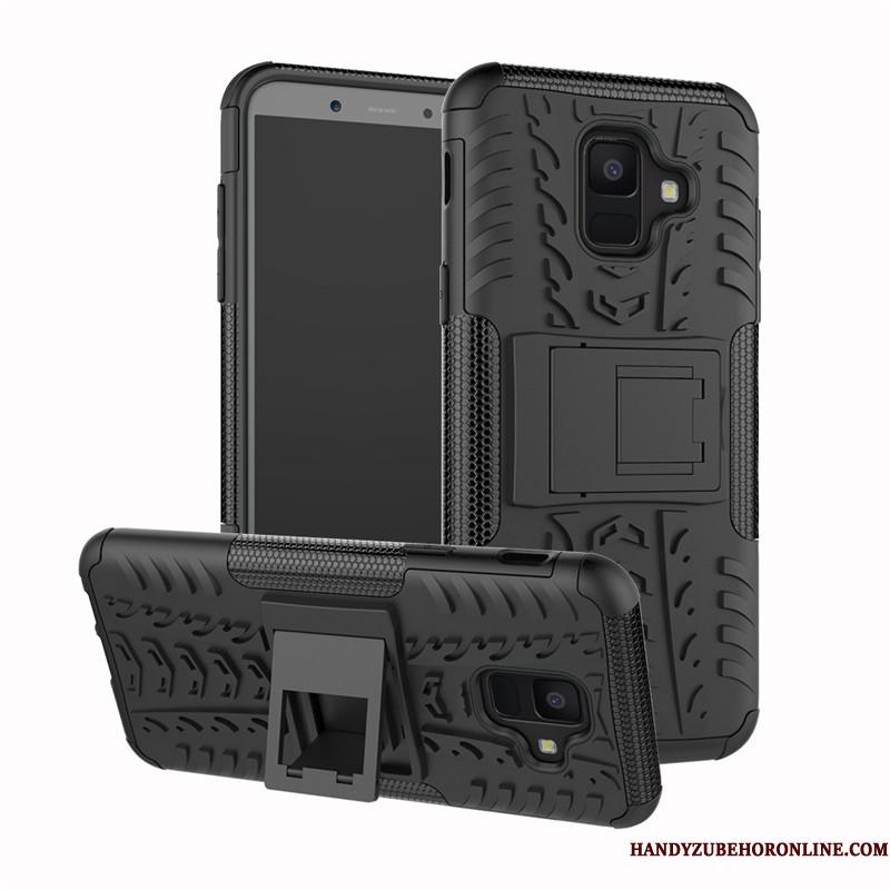 Samsung Galaxy A6 Rød Kreativ Mønster Telefon Etui Anti-fald Silikone Beskyttelse