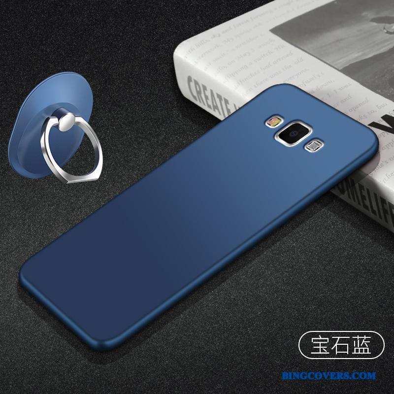 Samsung Galaxy A7 2015 Grøn Silikone Nubuck Cover Etui Support Stjerne