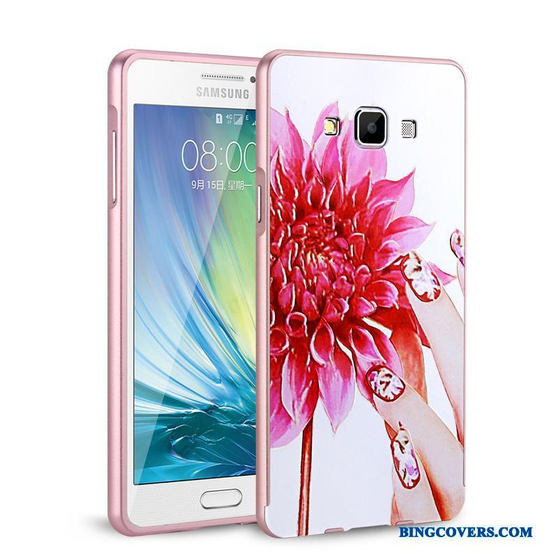 Samsung Galaxy A7 2015 Guld Beskyttelse Trend Telefon Etui Cover Bagdæksel Mobiltelefon