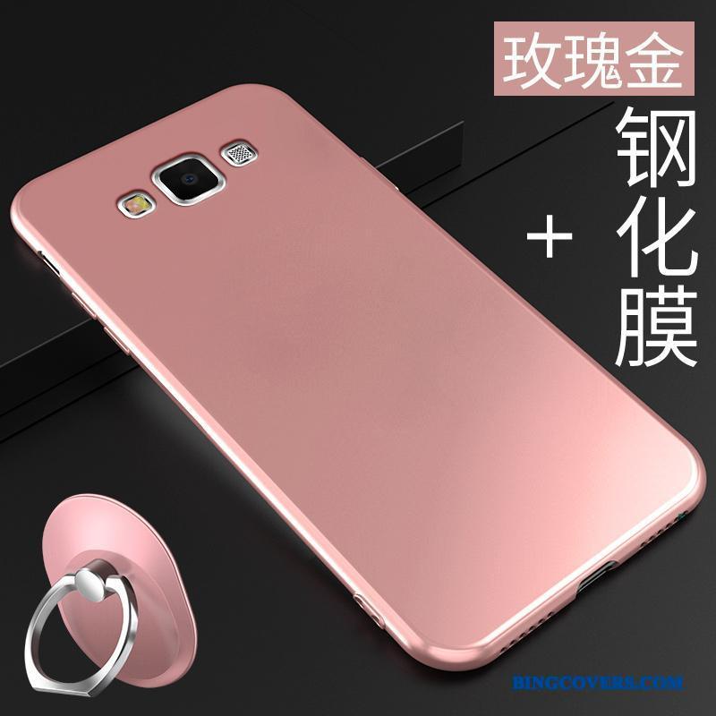 Samsung Galaxy A7 2015 Simple Ny Anti-fald Rød Silikone Stjerne Telefon Etui