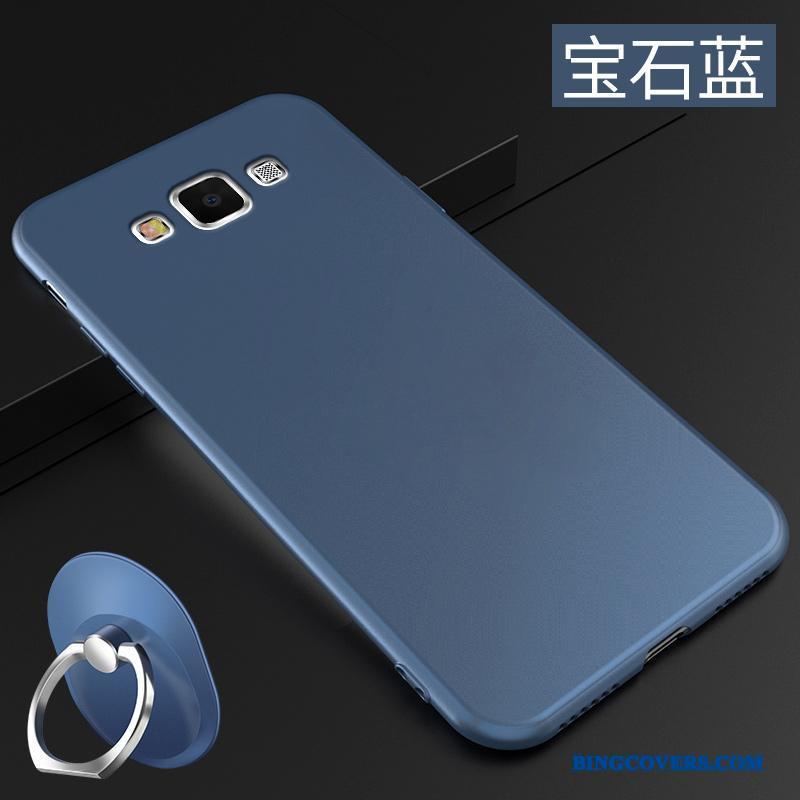 Samsung Galaxy A7 2015 Simple Ny Anti-fald Rød Silikone Stjerne Telefon Etui