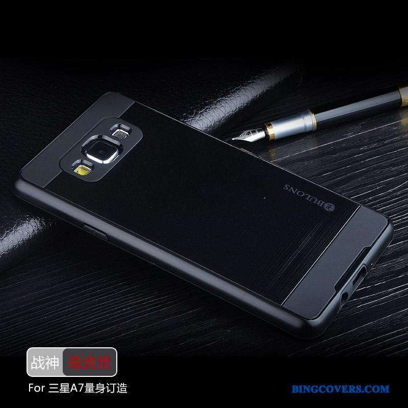 Samsung Galaxy A7 2015 Stjerne Etui Cover Silikone Guld Trend Af Personlighed
