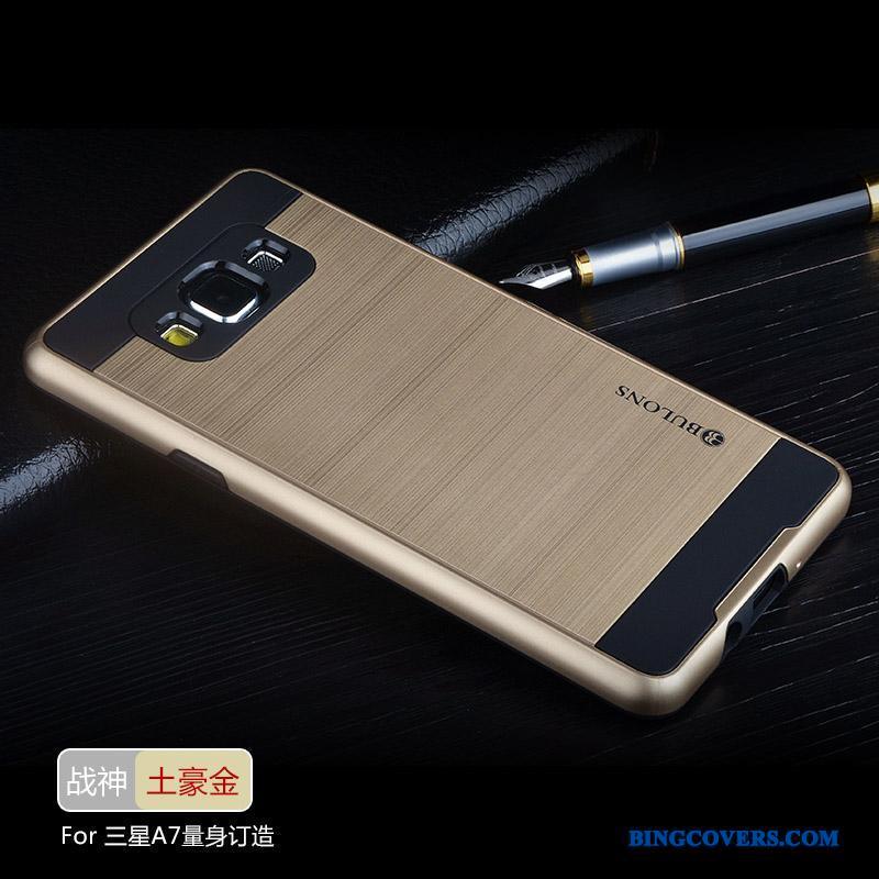 Samsung Galaxy A7 2015 Stjerne Etui Cover Silikone Guld Trend Af Personlighed