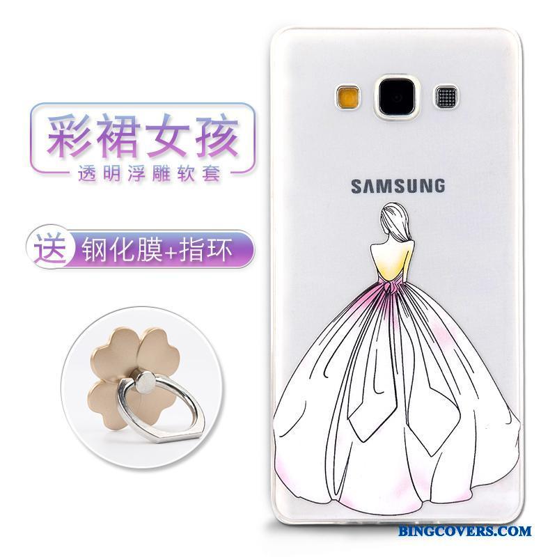Samsung Galaxy A7 2015 Stjerne Telefon Etui Cartoon Beskyttelse Blød Silikone Mobiltelefon