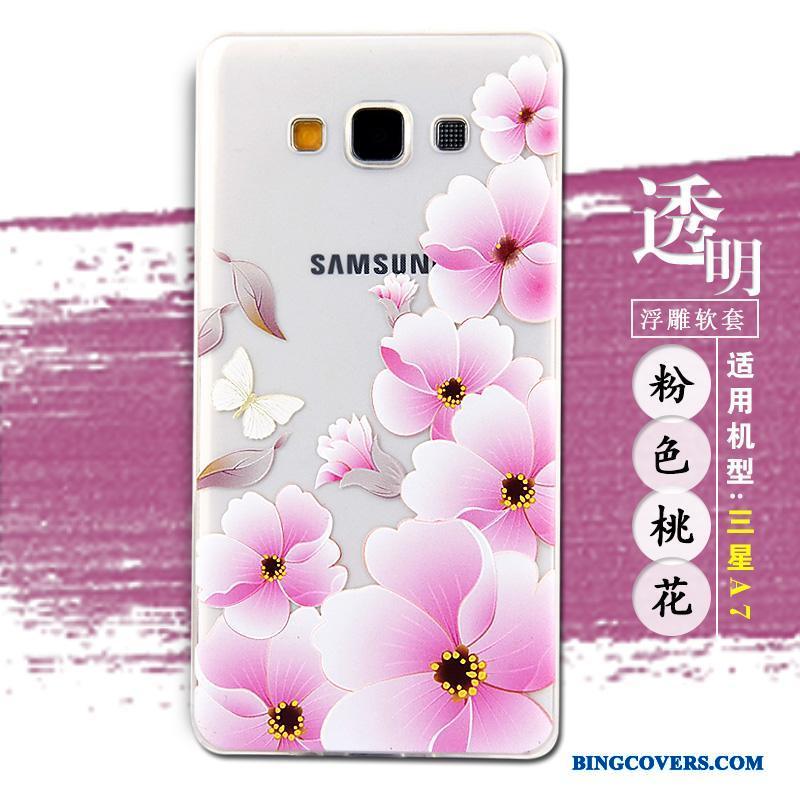 Samsung Galaxy A7 2015 Stjerne Telefon Etui Cartoon Beskyttelse Blød Silikone Mobiltelefon