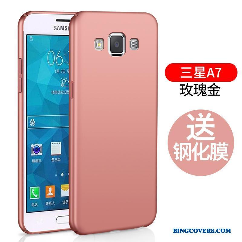 Samsung Galaxy A7 2015 Telefon Etui Anti-fald Beskyttelse Silikone-etui Blå Alt Inklusive Hård