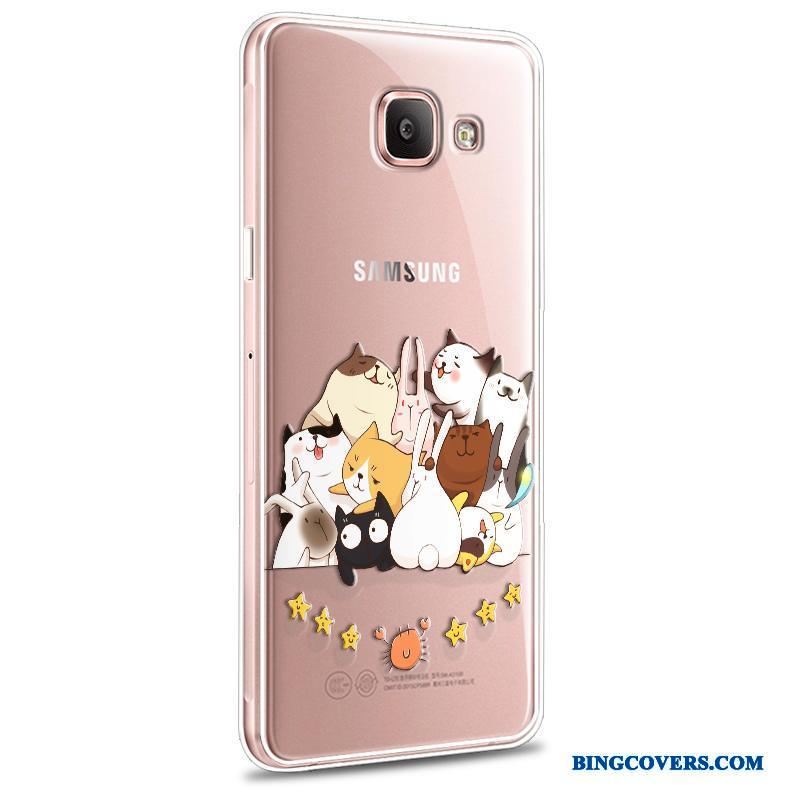 Samsung Galaxy A7 2016 Etui Cover Blød Anti-fald Stjerne Cartoon Silikone Gul