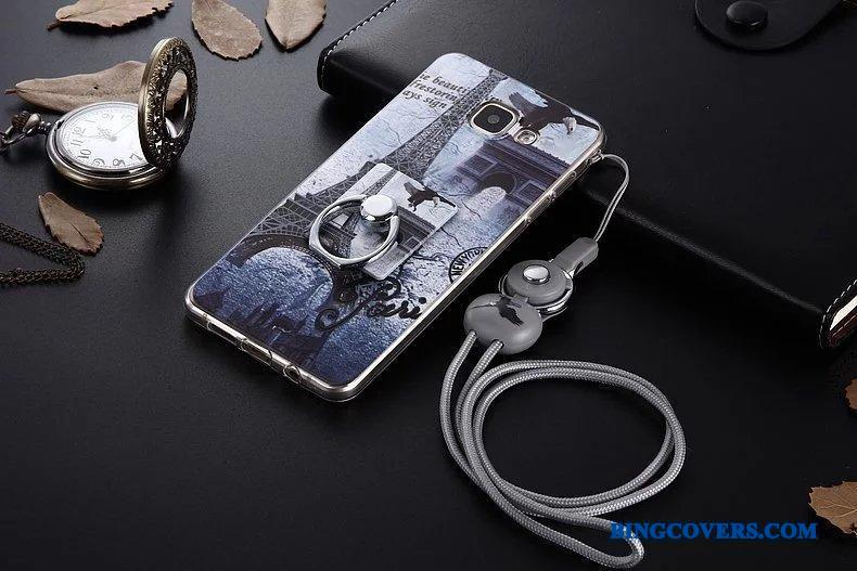 Samsung Galaxy A7 2016 Etui Lyserød Anti-fald Blød Beskyttelse Stjerne Silikone Cover