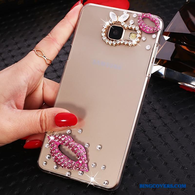Samsung Galaxy A7 2016 Strass Telefon Etui Gennemsigtig Stjerne Cover Beskyttelse Guld
