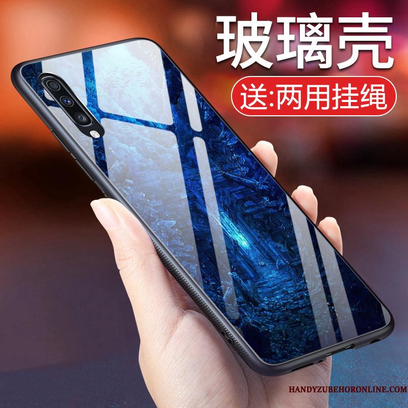 Samsung Galaxy A70 Cover Stjerneklar Glas Telefon Etui Sort Af Personlighed Beskyttelse