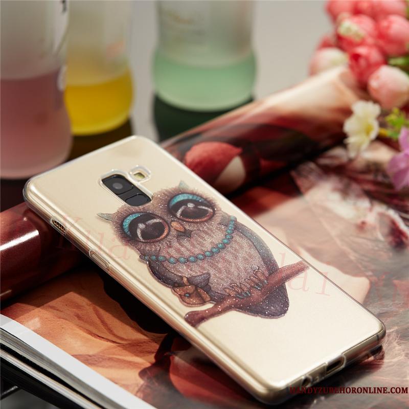 Samsung Galaxy A8 2018 Af Personlighed Silikone Cover Telefon Etui Rød Tynd Cartoon