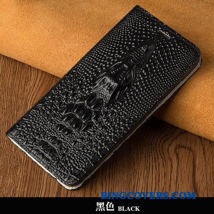 Samsung Galaxy A8+ Etui Dragon Stjerne Ægte Læder Beskyttelse Folio Cover