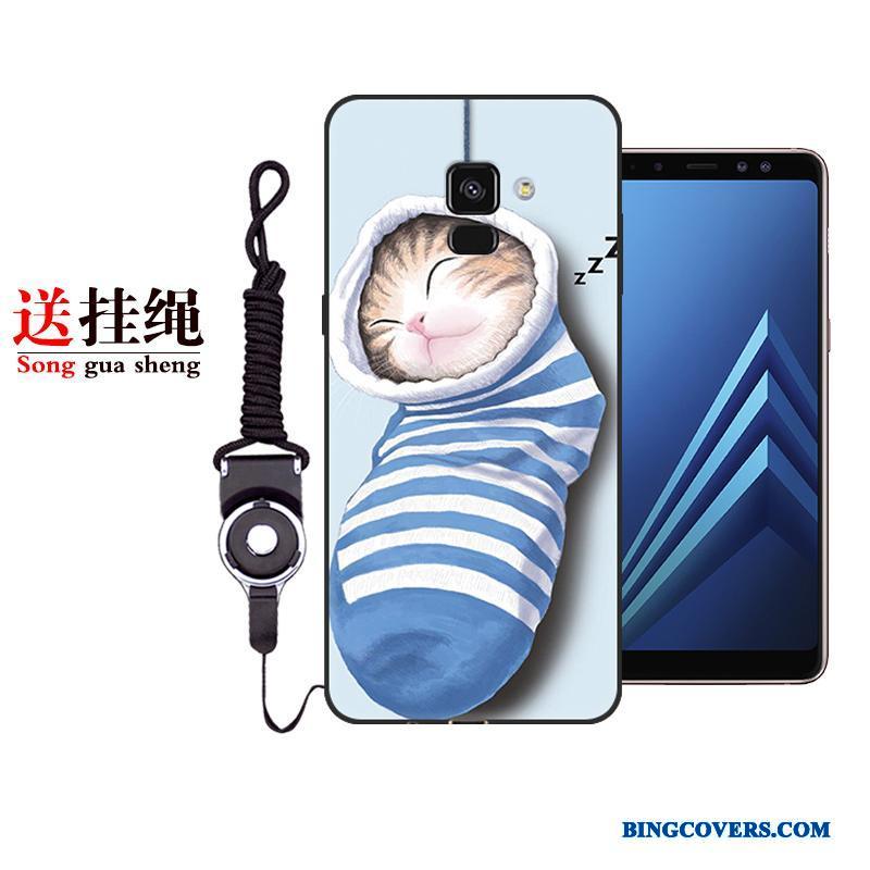 Samsung Galaxy A8 Etui Mobiltelefon Cover Beskyttelse Blød Malet Silikone
