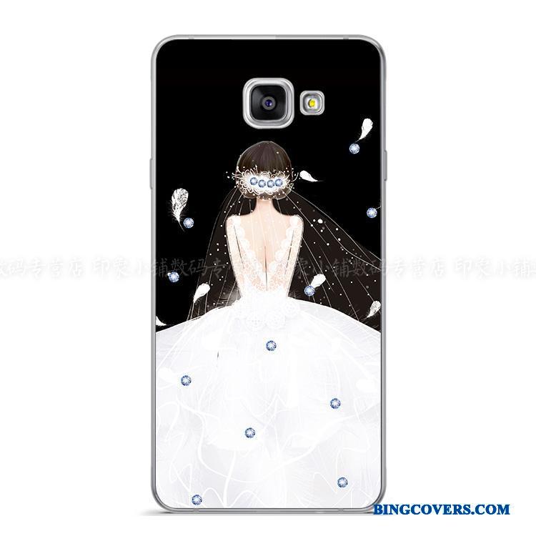 Samsung Galaxy A8 Kreativ Beskyttelse Telefon Etui Anti-fald Cover Blød Håndmalet