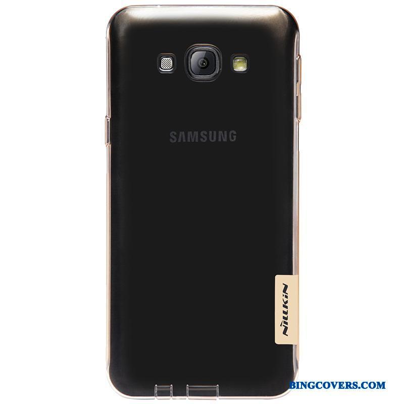 Samsung Galaxy A8 Mobiltelefon Gennemsigtig Stjerne Etui Beskyttelse Cover Sølv