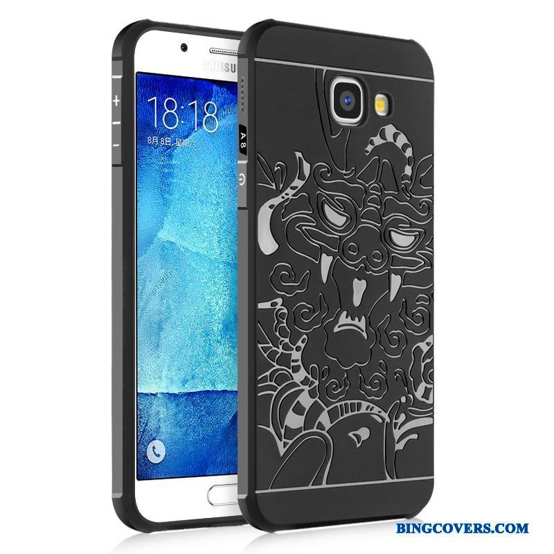 Samsung Galaxy A8 Nubuck Cover Alt Inklusive Etui Anti-fald Stjerne Telefon