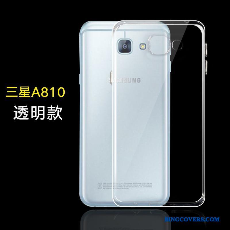 Samsung Galaxy A8 Silikone Etui Anti-fald Beskyttelse Stjerne Gennemsigtig Blød