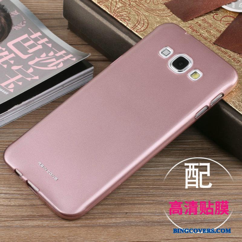 Samsung Galaxy A8 Simple Silikone Telefon Etui Blød Beskyttelse Cover Nubuck