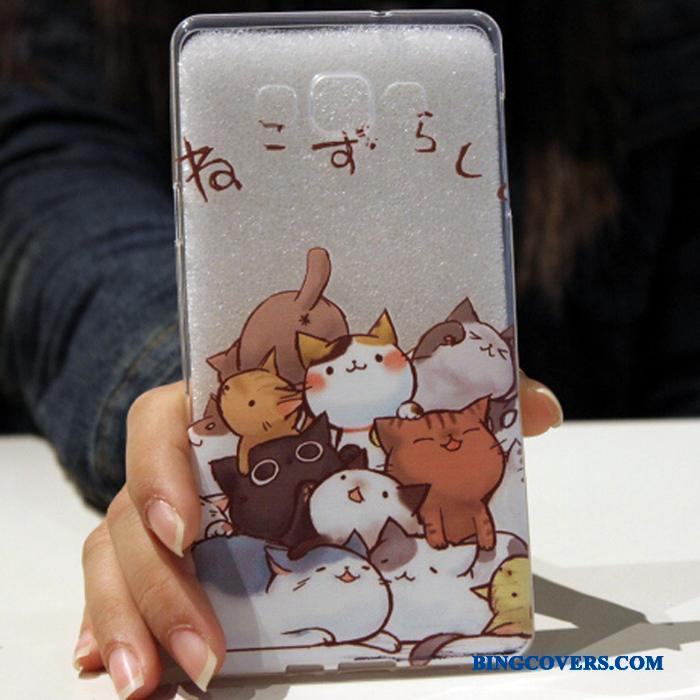Samsung Galaxy A8 Smuk Cartoon Telefon Etui Lyserød Af Personlighed Beskyttelse Silikone