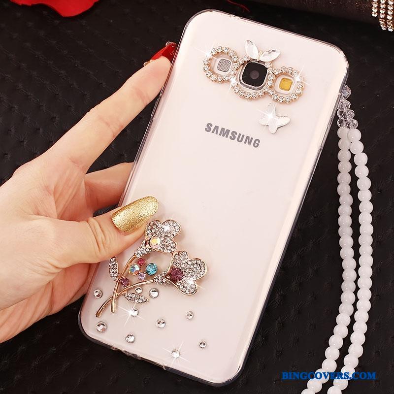 Samsung Galaxy A8 Smuk Mobiltelefon Telefon Etui Stjerne Guld Cover Silikone